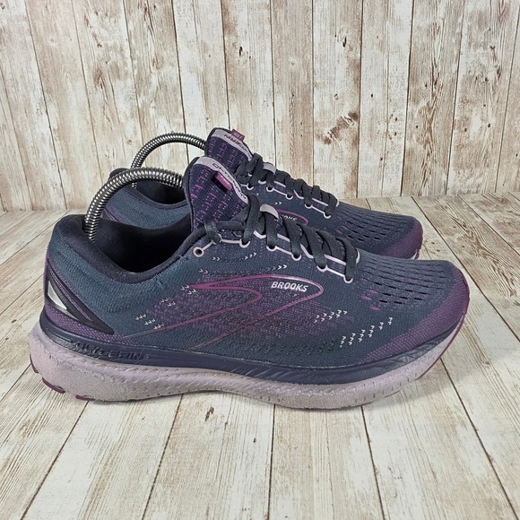 Brooks Glycerin 19‎ Running Shoes Cushioned Athletic Sneakers Purple Gray 10.5 - Picture 1 of 8